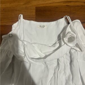 Brandy mini white flowy dress
